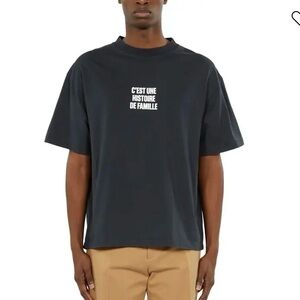 The Kooples Black Graphic Tee - "C'EST UNE HISTOIRE DE FAMILLE".